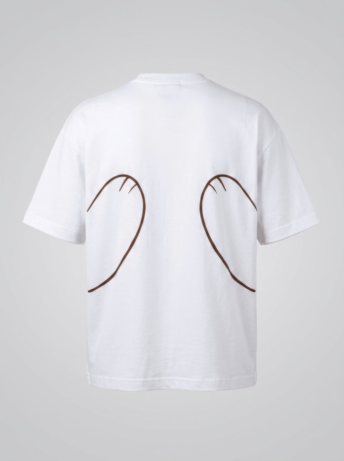 You n’ Me  Oversized Unisex T-Shirt - Λευκό