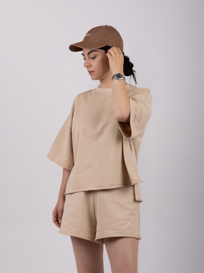 Γυναικείο Σετ Oversized Μπλούζα & Σορτς 100% Βαμβάκι | Matchy matchy με παιδί
